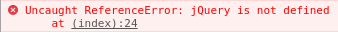 jQuery not defined