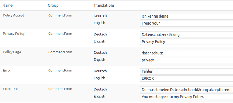 Polylang String Tranlations