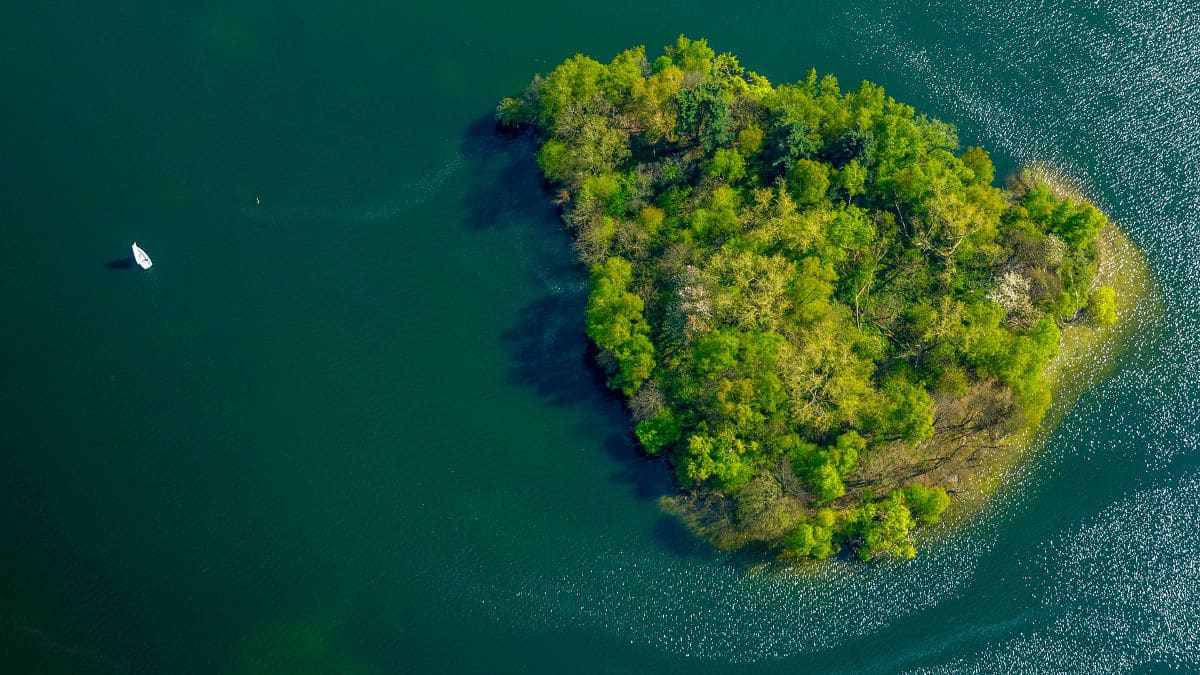 Insel Unterbacher See