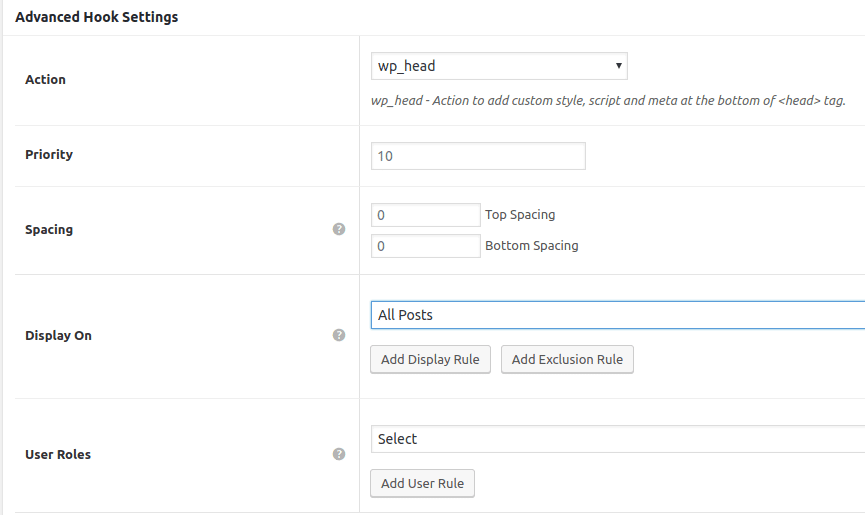 Advanced Hook Setting