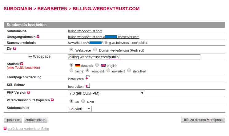 all-inkl.com subdomain